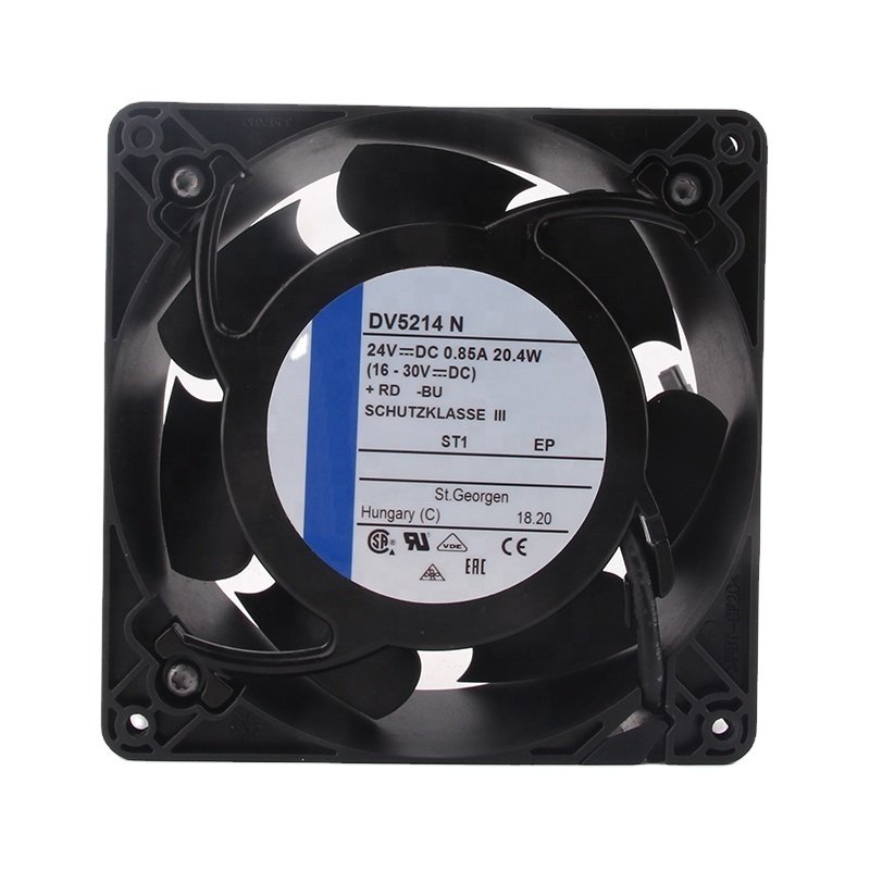 Original 12V 48V DC24V 0.85A EC AC 20.4W 127x127x38mm 12CM 12738 Aluminum Frame High-end Frequency Converter DV5214N Cooling Fan